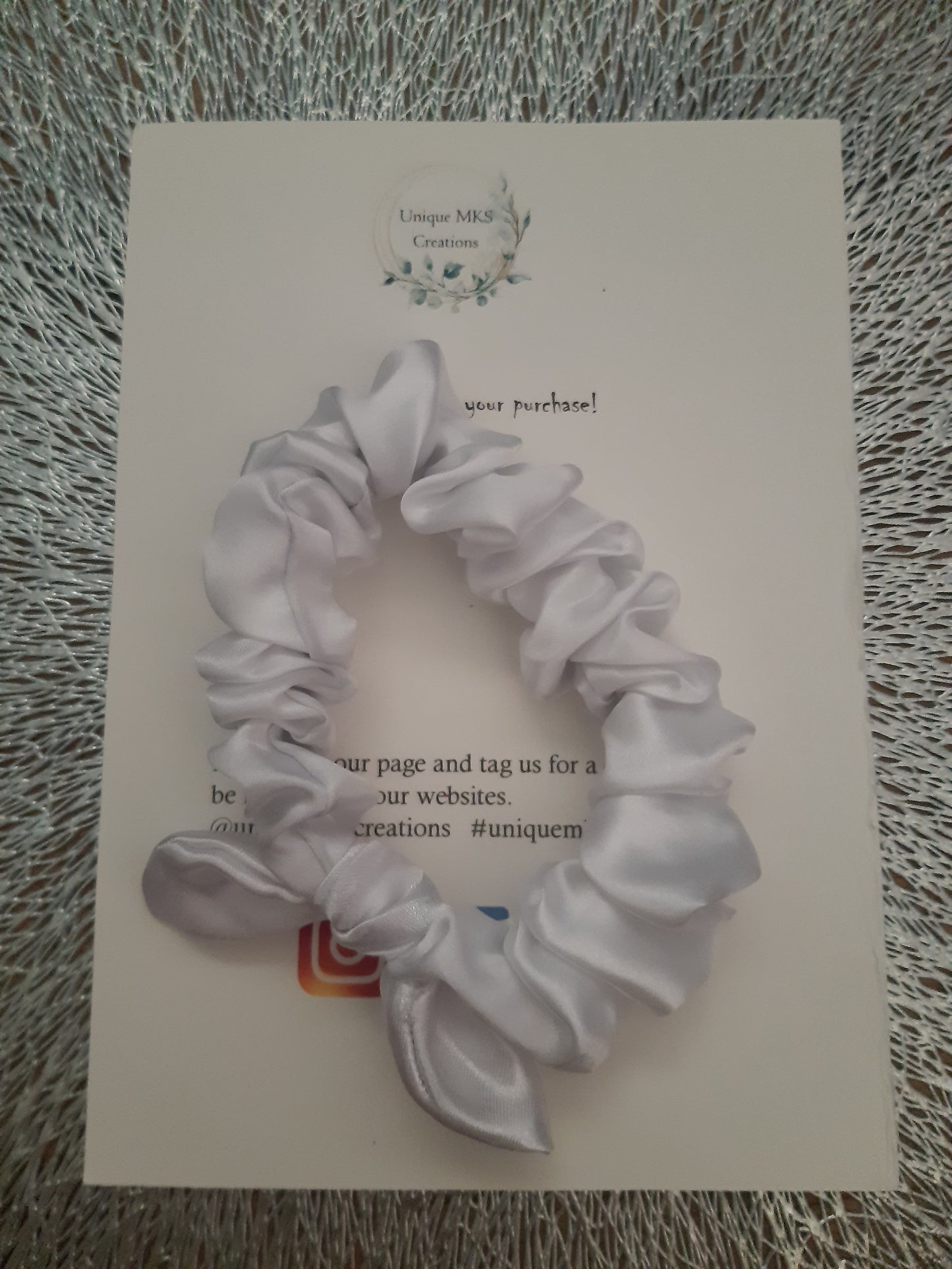 Bunny Scrunchie - White