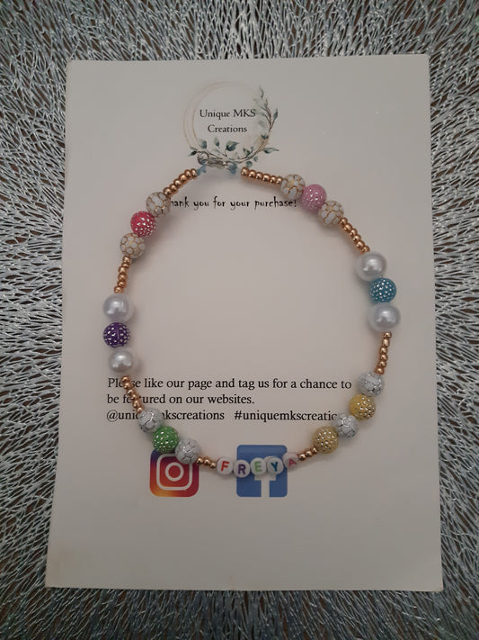 Personalised Rainbow Bracelet & Necklace - Limited Edition