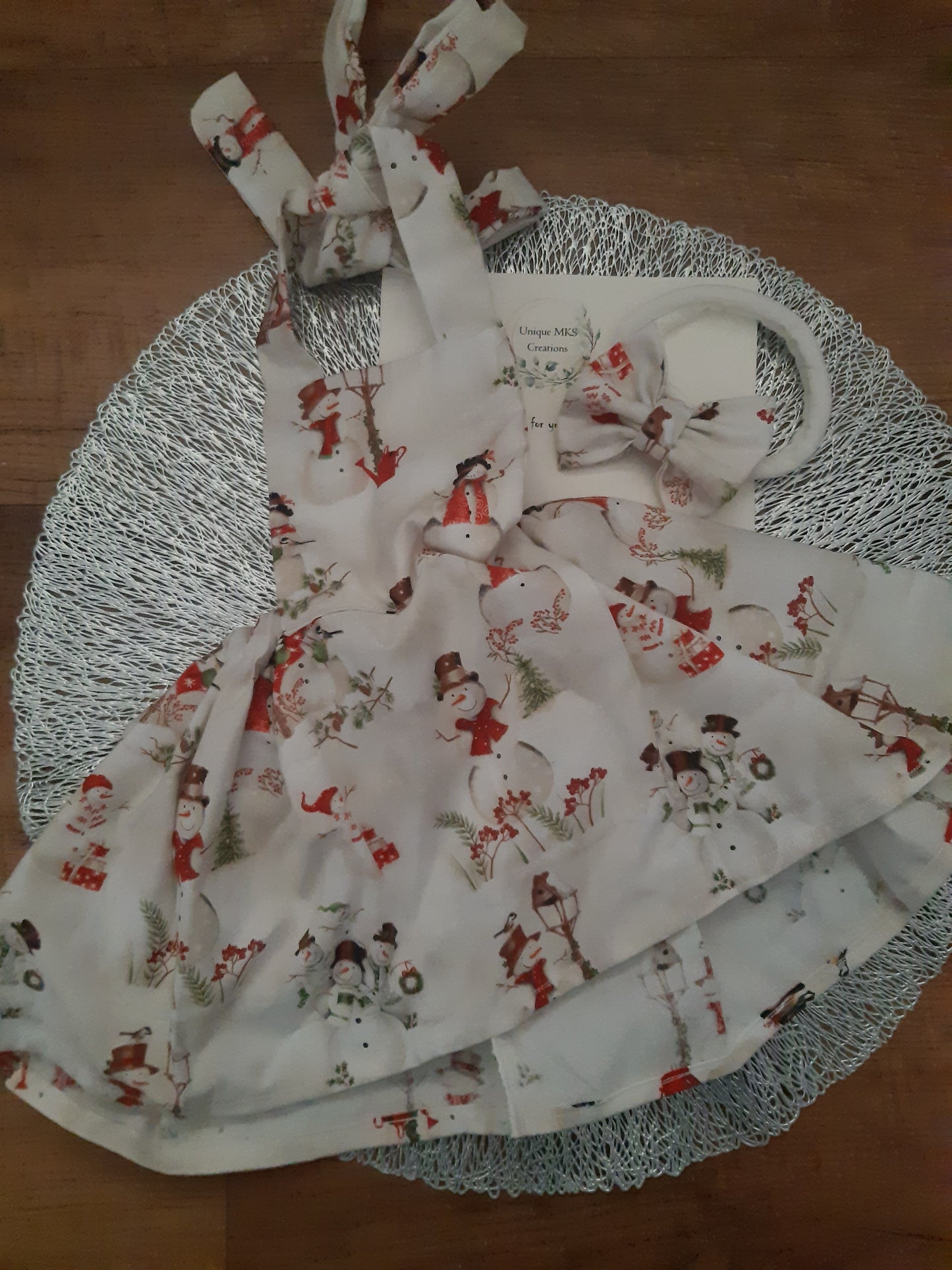 Snowman Dolls Dress - Limited Edition