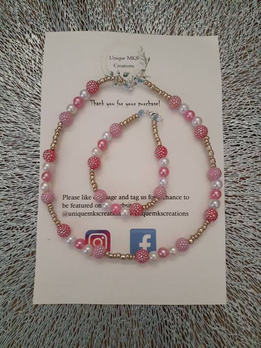 Pink & White Pearl Sparkle - Limited Edition