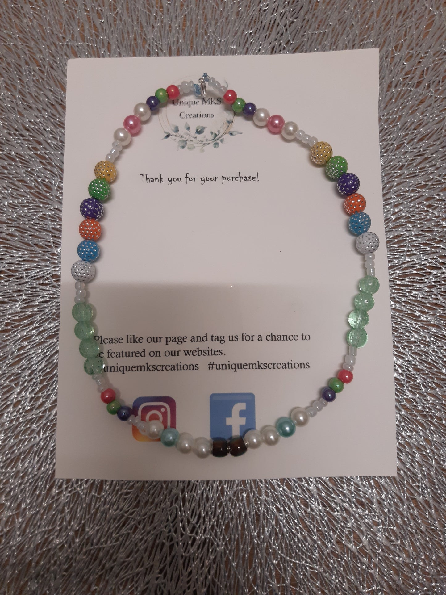 Colourful Rainbow Mood Changing Bracelet & Necklace - Limited Edition (Glow In The Dark)