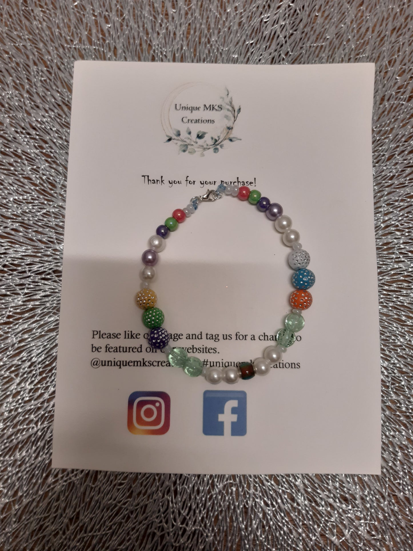 Colourful Rainbow Mood Changing Bracelet & Necklace - Limited Edition (Glow In The Dark)