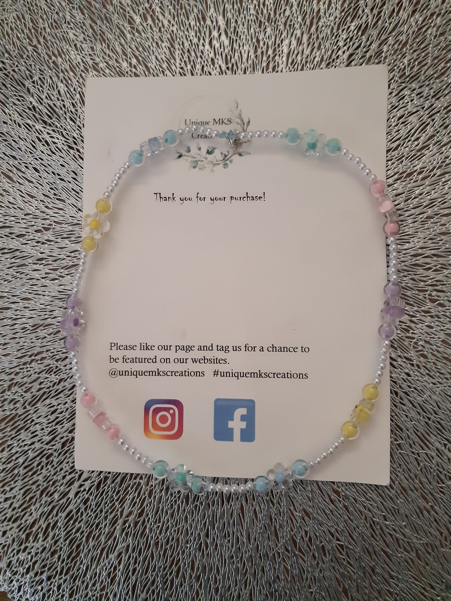 Pale Rainbow Necklace & Bracelet