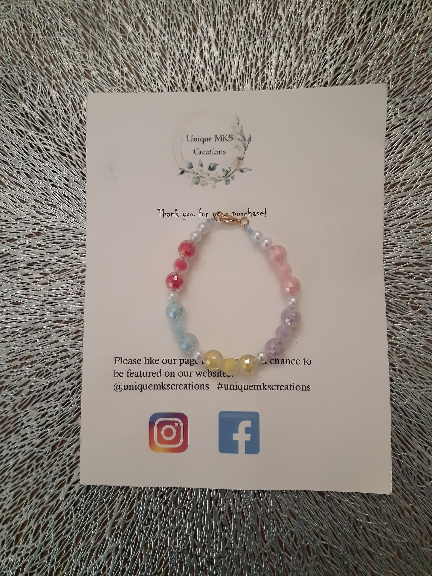 Rainbow Necklace & Bracelet