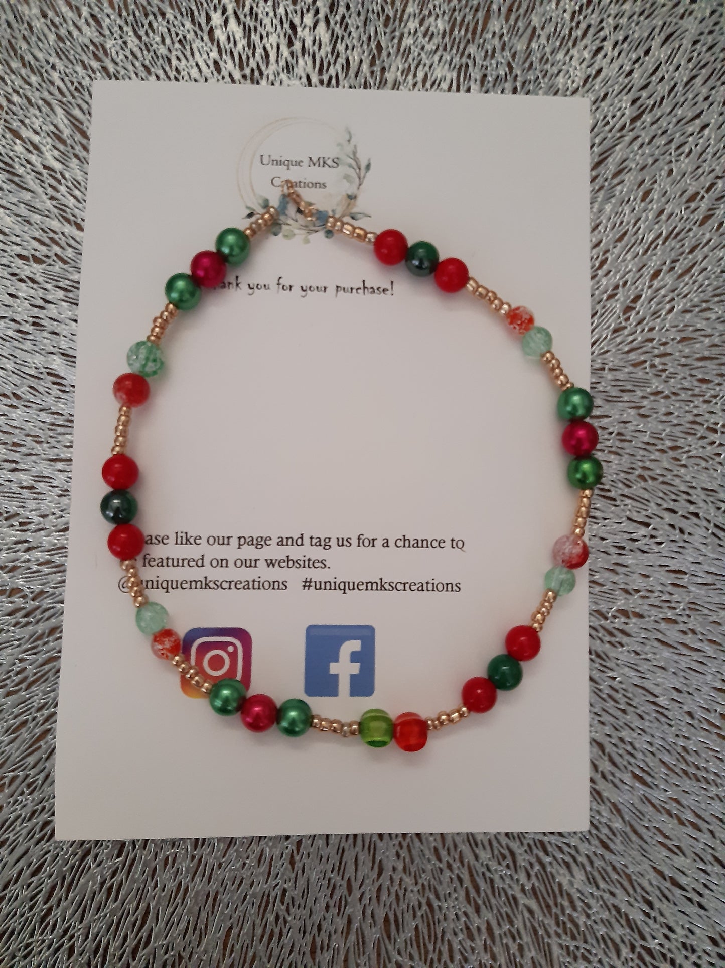 Christmas Necklace & Bracelet