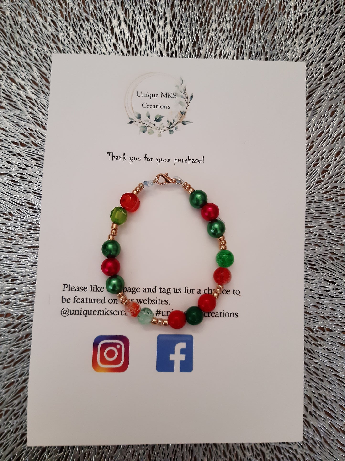 Christmas Necklace & Bracelet