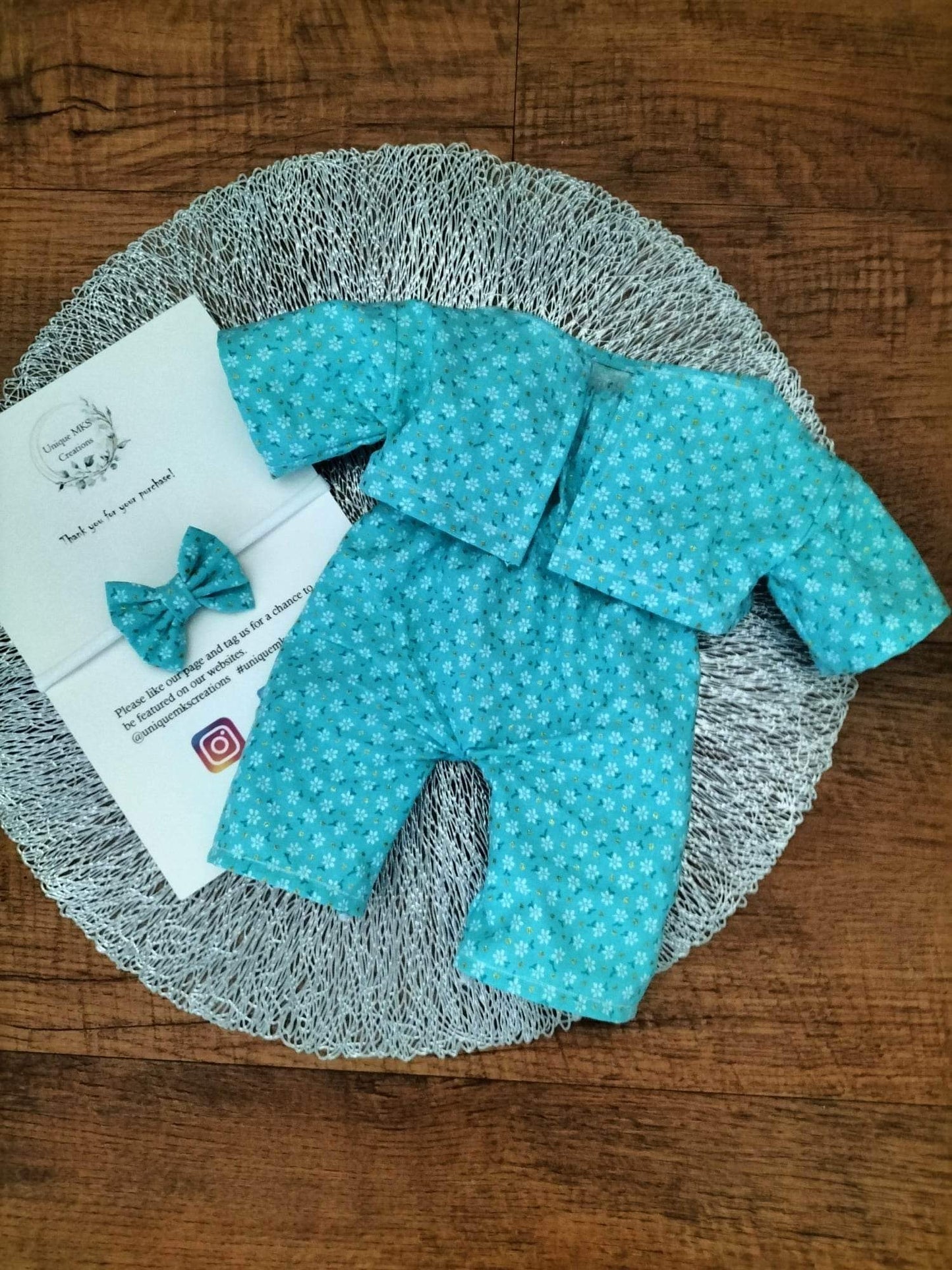 Ismene Doll Jumpsuit & Doll Jacket - Blue - Limited Edition