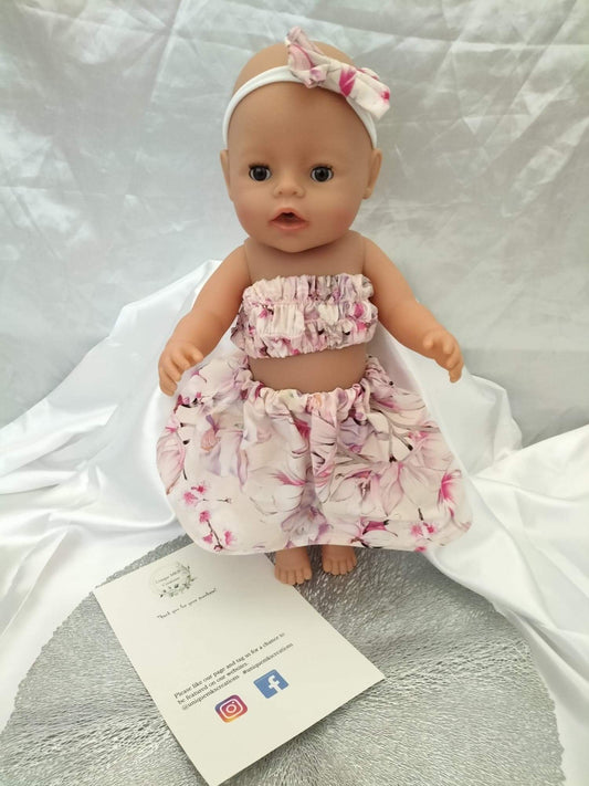 Azalea Doll Skirt & Doll Shirt
