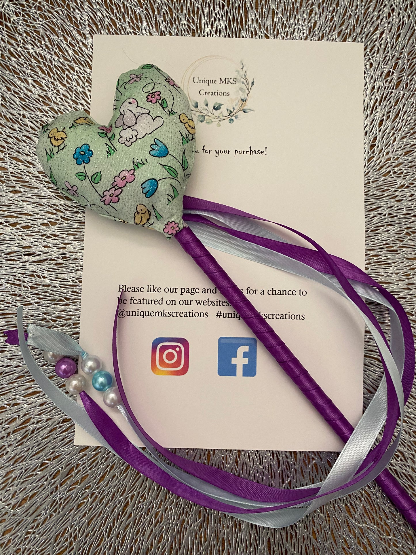 Easter Bunny Heart Wand - Limited Edition