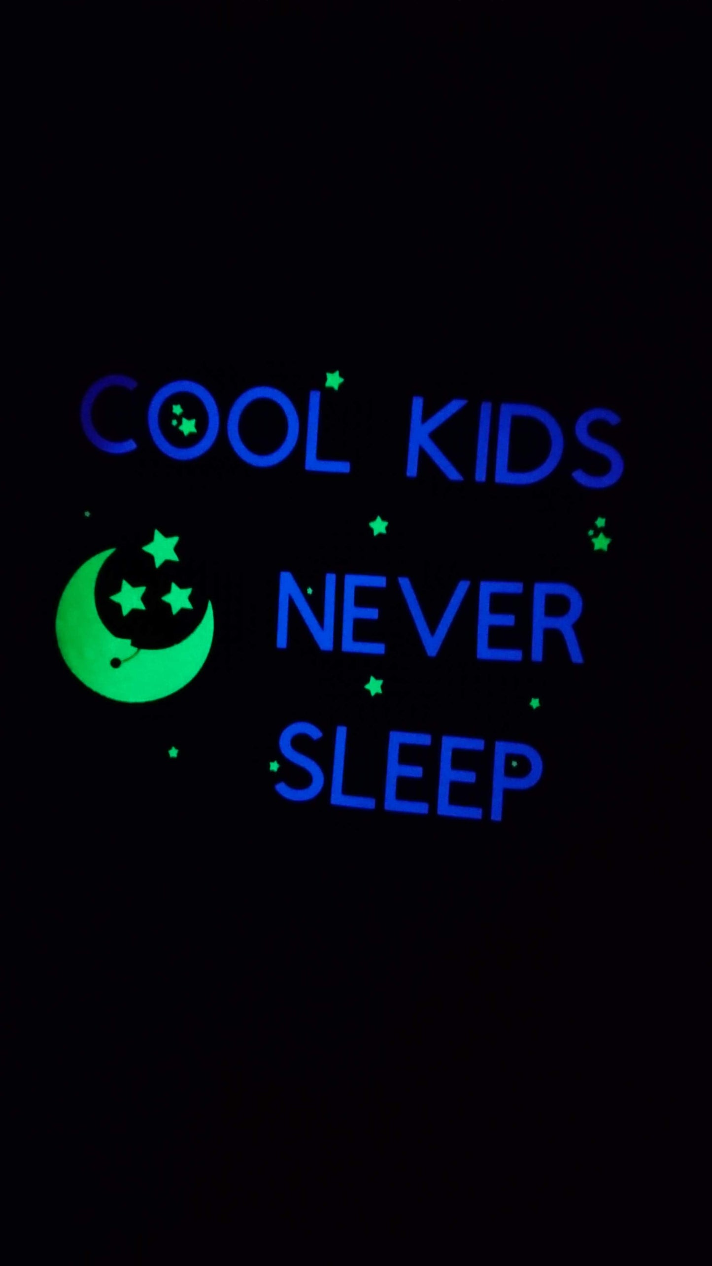 Cool Kids Never Sleep Shirt (Glow In The Dark)