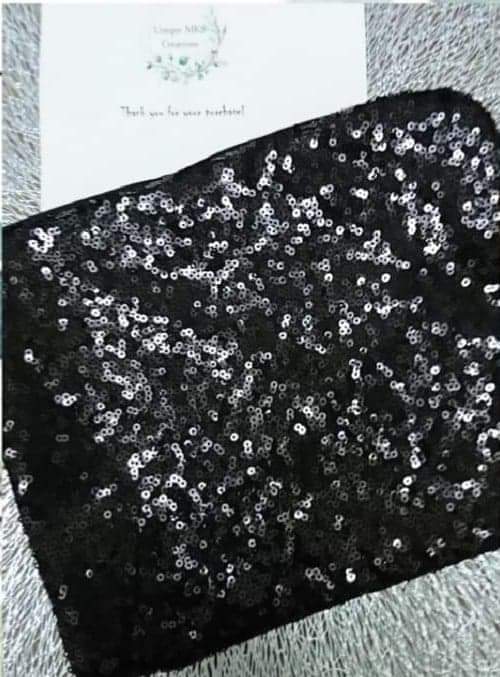 Black Sparkle Pencil Case