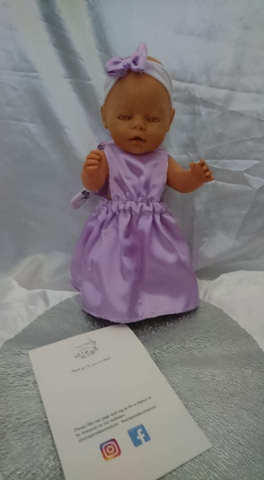 Reverseable Avellana Purple Doll Dress - Limited Edition