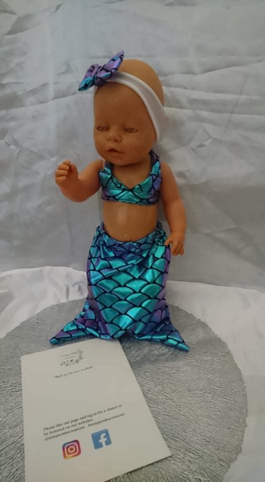 Nerina Blue Mermaid Doll Set - Limited Edition