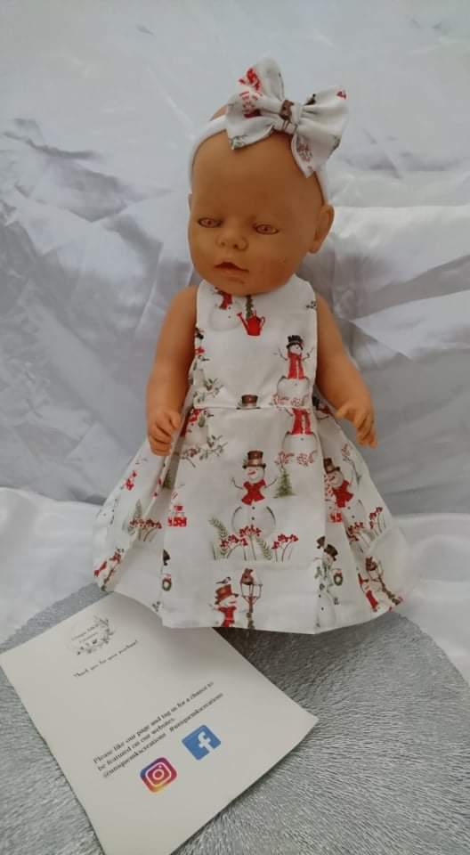 Snowman Dolls Dress - Limited Edition
