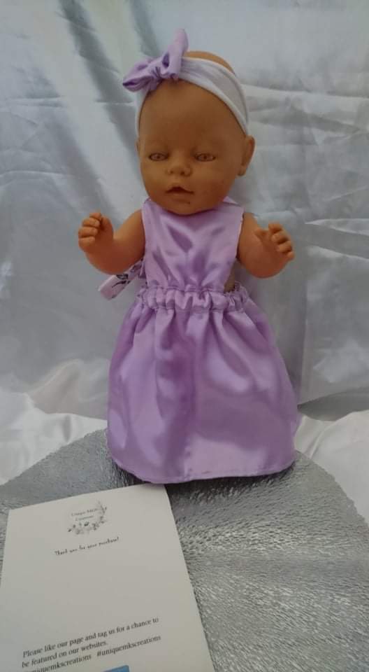 Reverseable Avellana Purple Doll Dress - Limited Edition